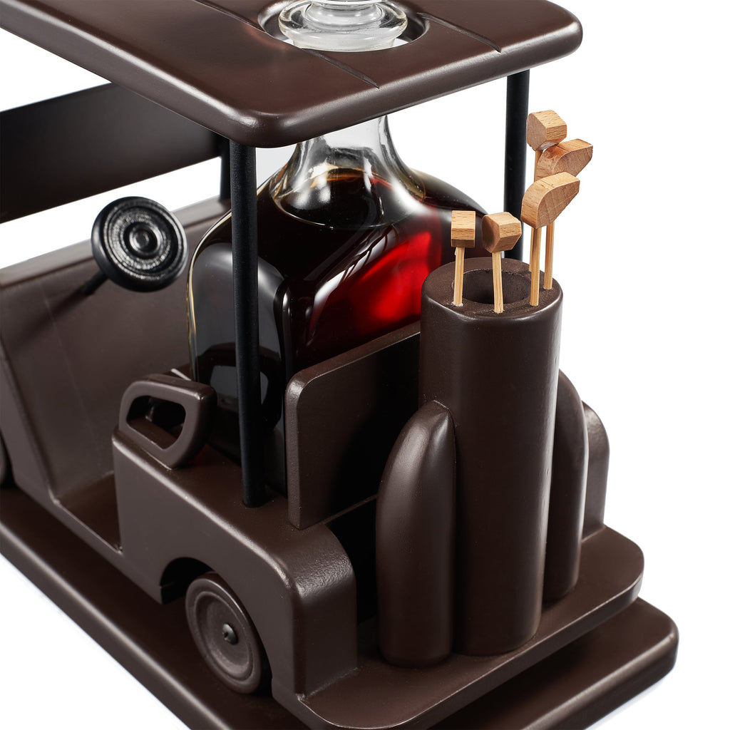 Golf Decanter Whiskey Decanter Brown Mahogany Wood Golf Gifts For Both Men Women Gol